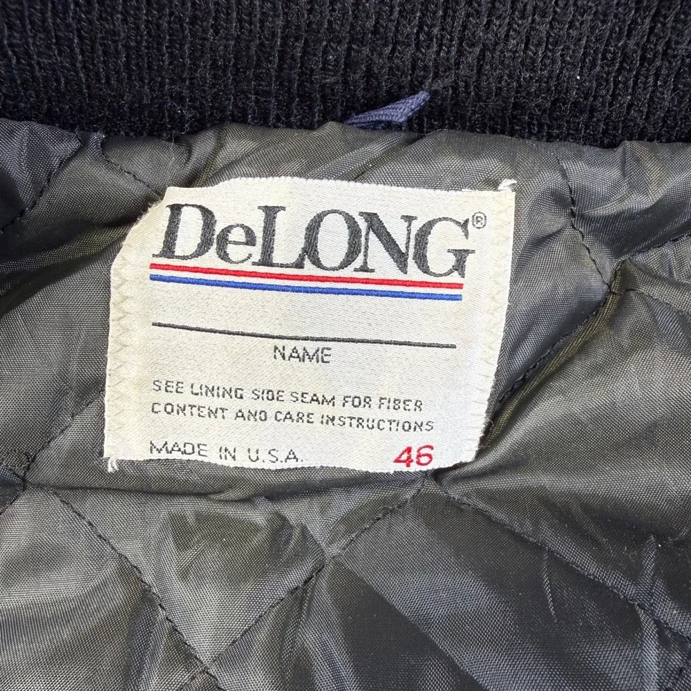 Vintage (90's) DeLong New York Giants Varsity Jacket Men's Size 46 (XL) USA Made